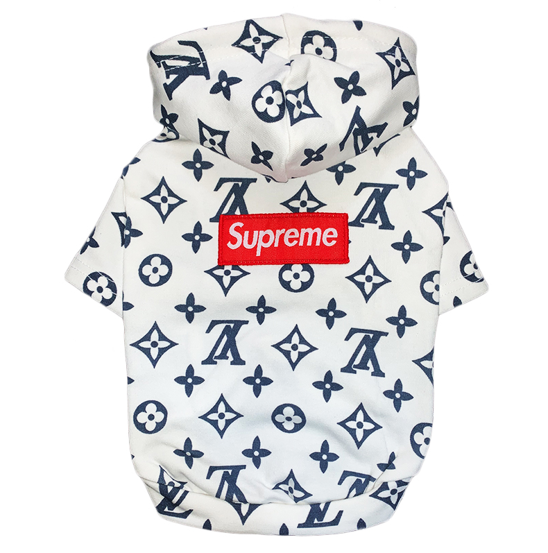White LV Sup Hoodie