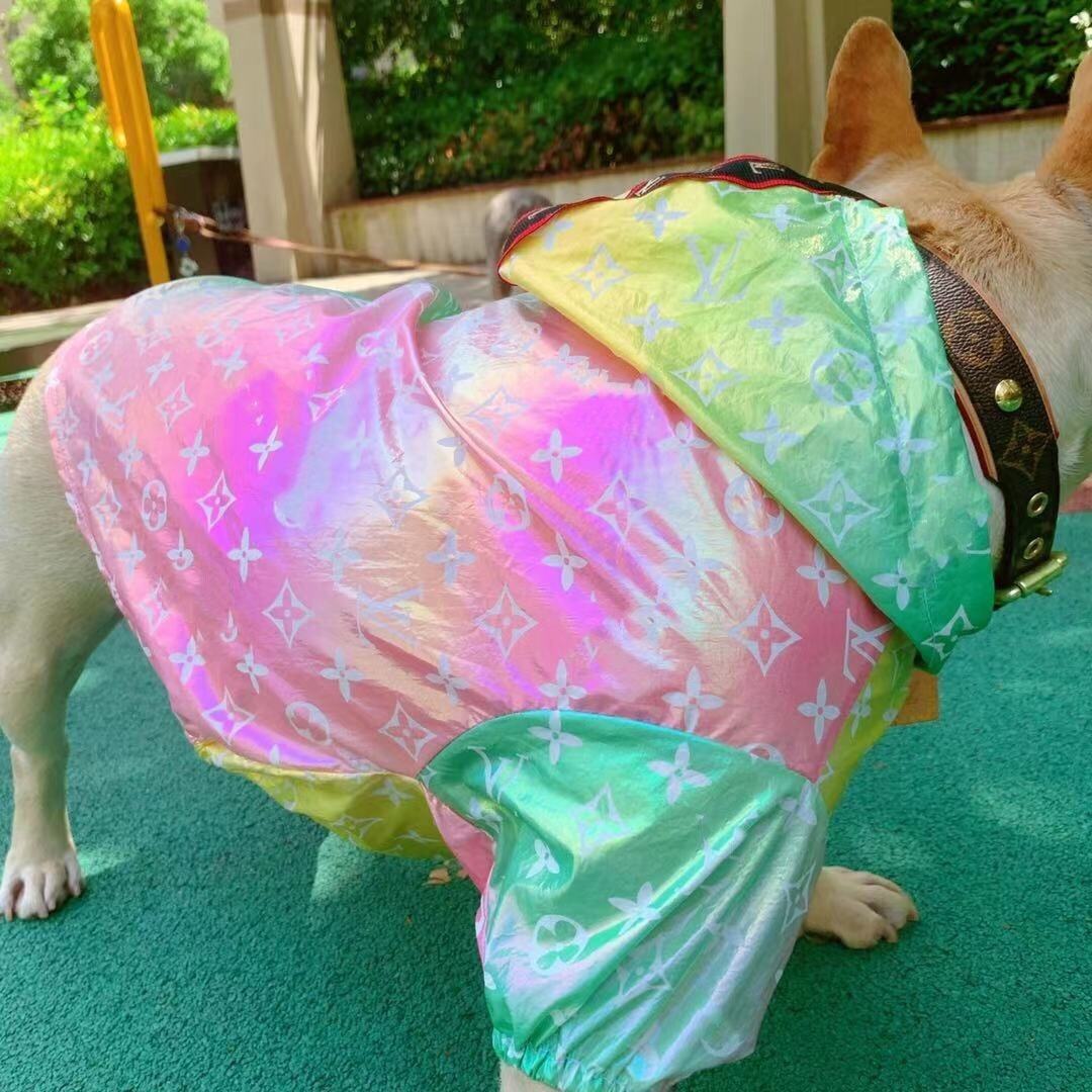 Pastel LV Hooded Raincoat