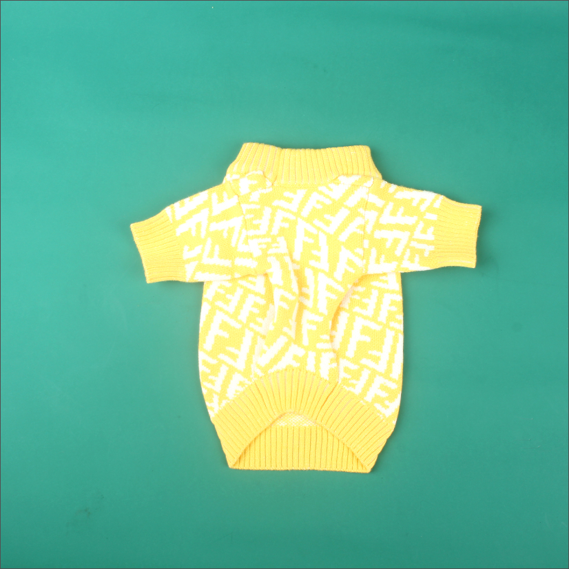 Yellow White Swirl FF Sweater